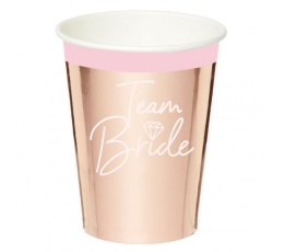  Topsid "Team Bride", roosakas kuldne (8 tk./250 ml)