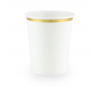  Topsid, valged kuldse äärisega (6 tk / 260 ml)