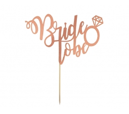 Tordikaunistus "Bride to be", roosakas kuldne 