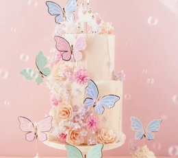 Torditopperid-kaunistused „Liblikad“ (9 tk.) 2