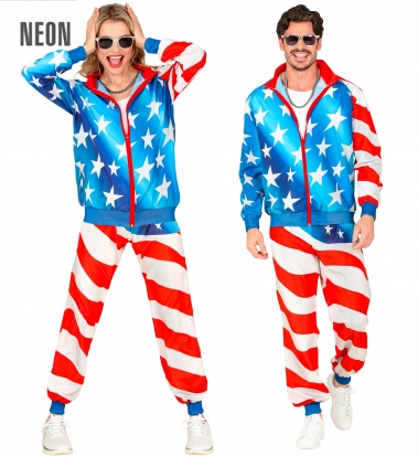 USA Party sportlik karnevali kostüüm (L)