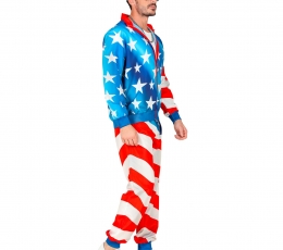 USA Party sportlik karnevali kostüüm (M) 2