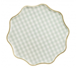 Väikesed taldrikud, kuldse äärega (6 tk/23 cm)