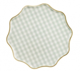 Väikesed taldrikud, kuldse äärega (6 tk/23 cm)