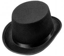 Vaikiškas cilindras, juodas