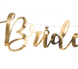 Vanik "Bride to be", kuldne (80 cm) 1
