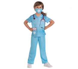 Vastupidav arsti kostüüm (6-8 aastat)