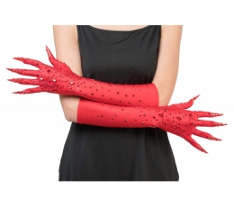 Kuradi kindad küünistega, punased 1