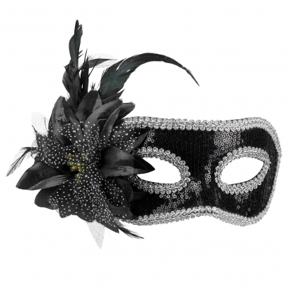 Veneetsia mask, must lillega