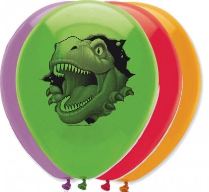 Õhupallid "Dinosaurus Dino" (6 tk./30 cm) 