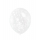 Õhupallid , läbipaistvad valgete konfettidega (6 tk./30 cm)