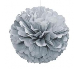  Dekoratsioon "Pom pom", hõbedane (1 tk./40,64 cm)