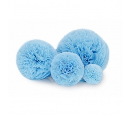 Dekoratsioon "Tüllist pom pom, helesinine (1 tk/25 cm)
