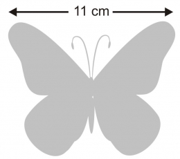 Liblikad "Õnn L"/ hall (20 tk.) 1
