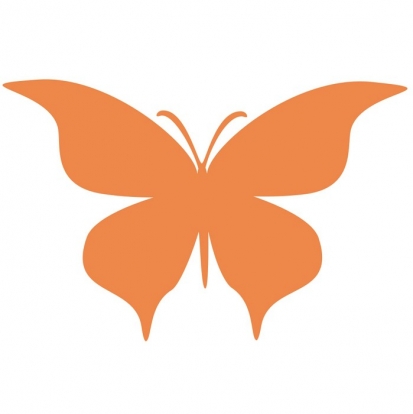 Liblikad "Armastus S"/ oranž (20 tk.)