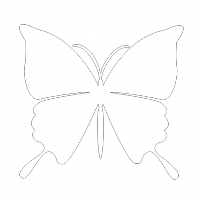 Liblikad "Unistus L"/ valge (20 tk.)