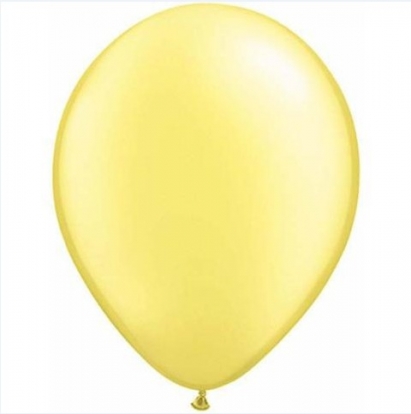Õhupallid, kollane pärlmutter (100 tk./12 cm)