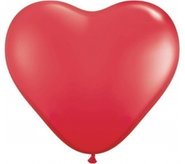  Kummist õhupallid "Punane süda" (50tk / 38cm)