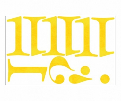 Kleebised / number "1" (1 tk.)