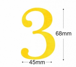 Kleebised / number "3" (1 tk.) 1