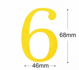 Kleebised / number "6" (1 tk.) 1