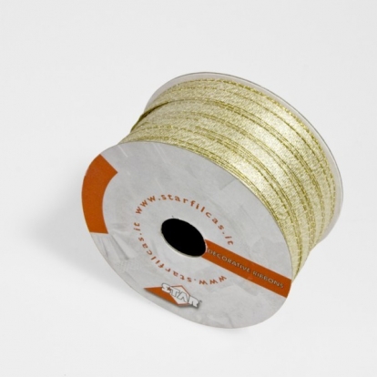 Kangast lint / läikiv kuldne (50 m. / 7 mm.)