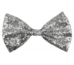 Peteliškė / blizgi sidabrinė (1 vnt./12 cm. x 6 cm.)