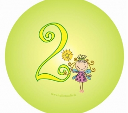 Märk Väike haldjas "2" (5,5 cm