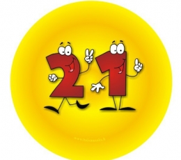 Märk. Numbrid-inimesed "21" (7,7 cm)