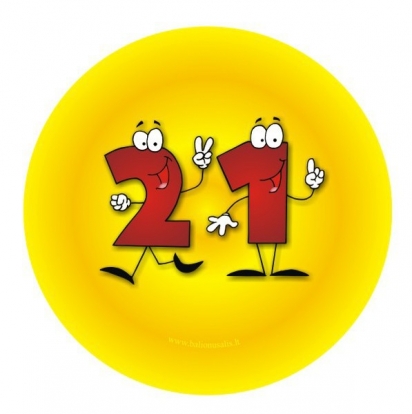 Märk. Numbrid-inimesed "21" (7,7 cm)