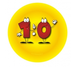 Märk. Numbrid-inimesed "10" (7,7 cm)