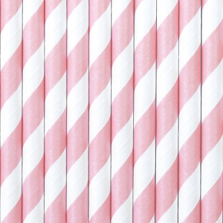 Kõrred, roosa laia triibuga (10 tk.)