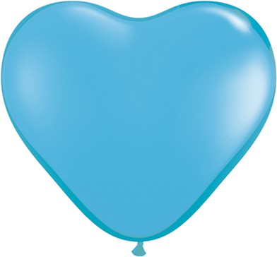 Kummist õhupallid "Sinine süda" (100 tk./15 cm)