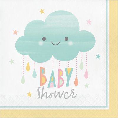 Salvrätikud "Pilveke .Baby Shower" (16 tk.)