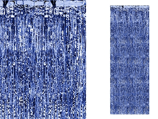  Sinine fooliumkardin (90 x 250 cm)