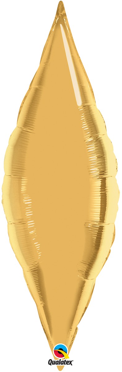Fooliumist õhupall "Kuldne leht" (14x32cm.)