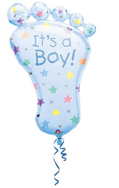 Fooliumist õhupall jalajalg "It is a Boy!" (58 cm. x 82 cm.)