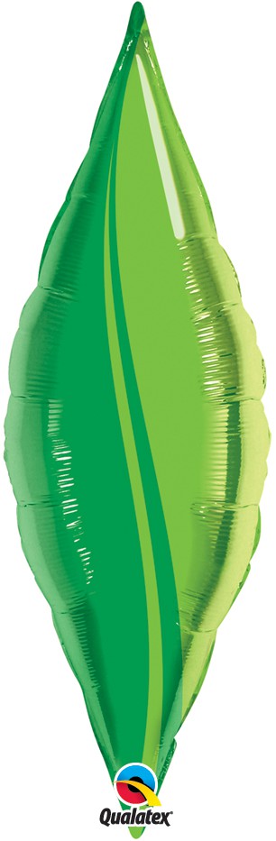 Fooliumist õhupall "Salati rohelie leht" (14x32cm.)